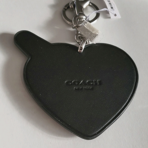 COACH HEART & BOLT BAG CHARM - Picture 5 of 6